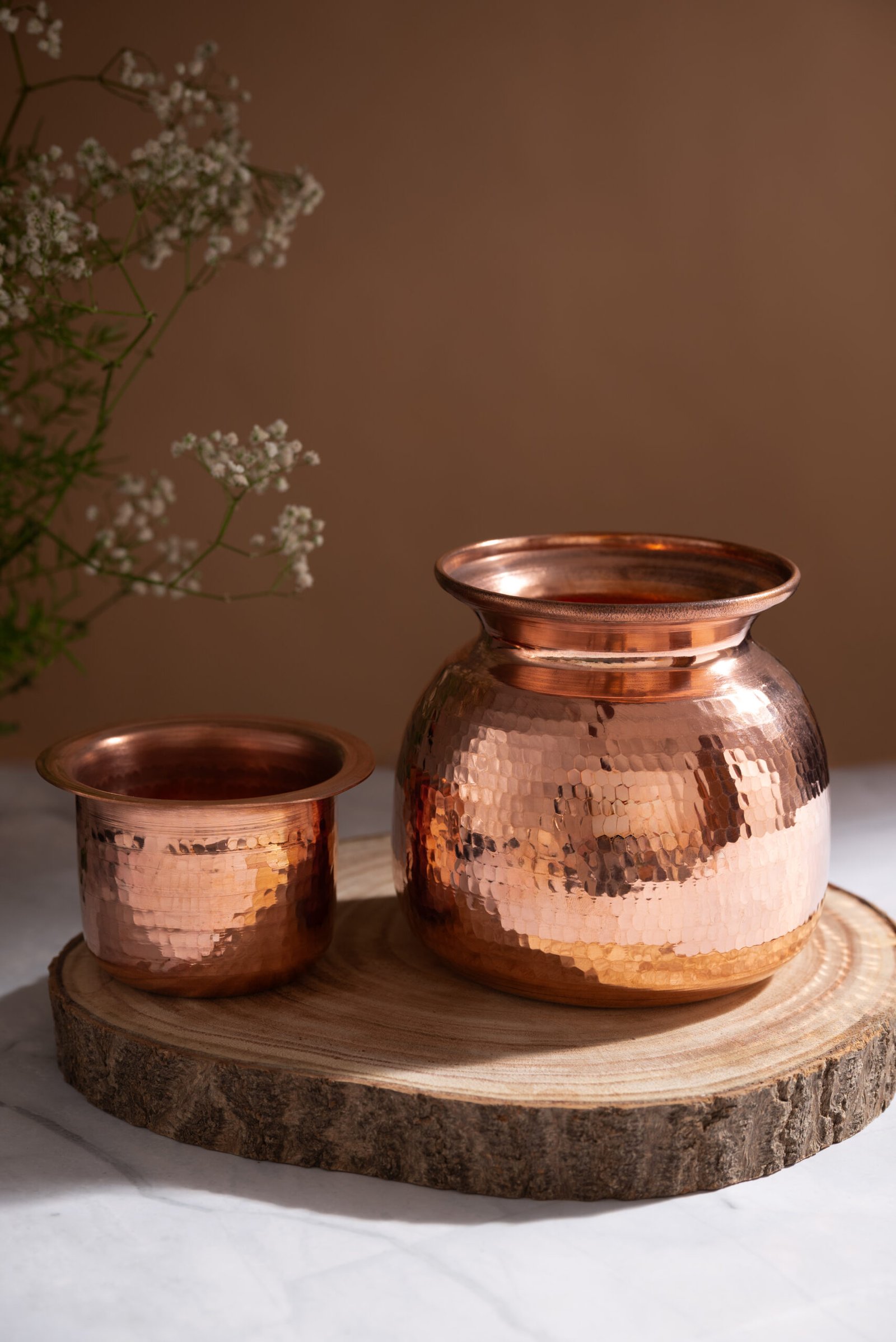 Copper Hammered Lota