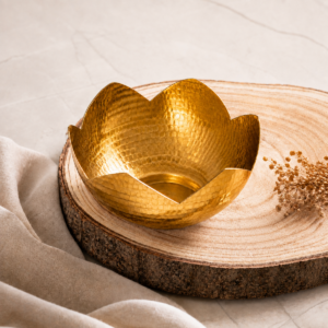 Brass Lotus Tealight Holder